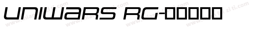 Uniwars RG字体转换